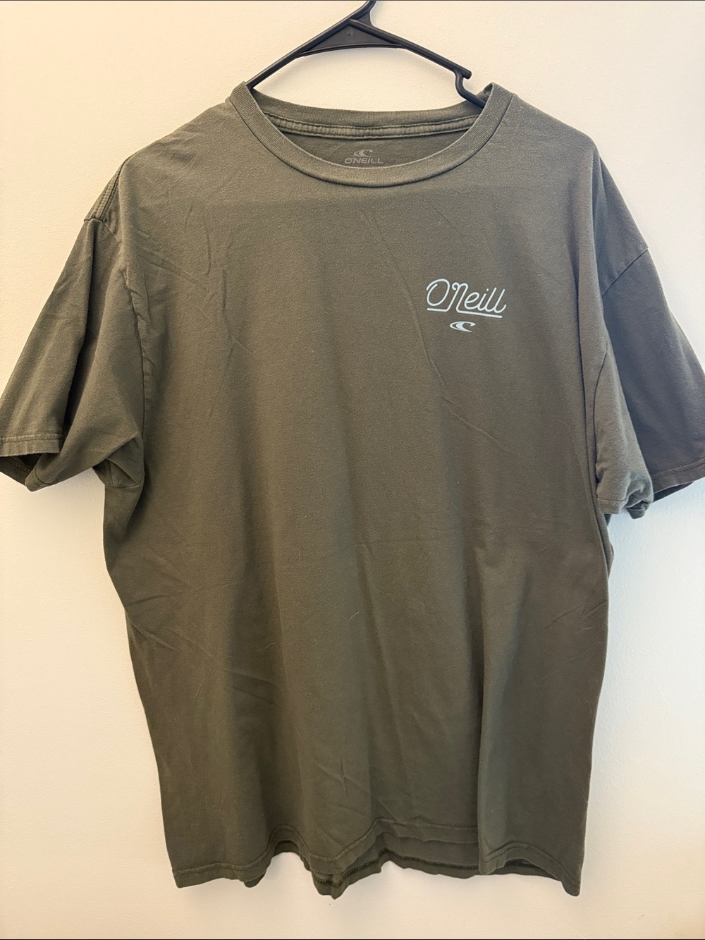 O'Neill Olive Green Script Logo Short Sleeve Tee